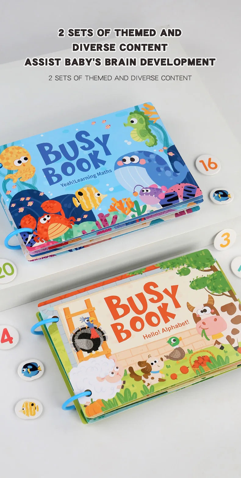 Montessori Scene Stickers – Reusable DIY Learning Activity Book