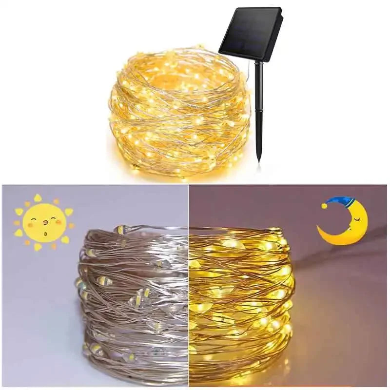 Solar String Lights Outdoor – LED Fairy Lights for Garden & Holidays