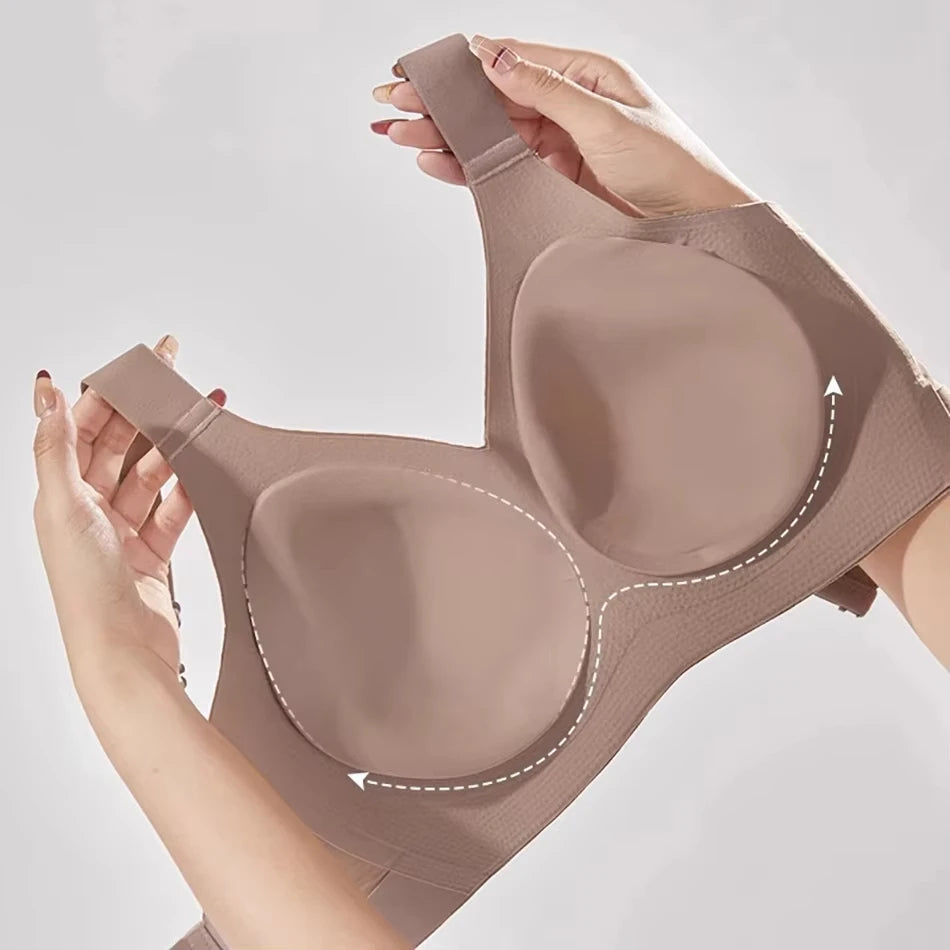 1/2PCS Women's Seamless Underwear, Thin Style, Large Breasts, Small Breasts, No Wires, Pull-up And Anti-sagging Large Size Bra