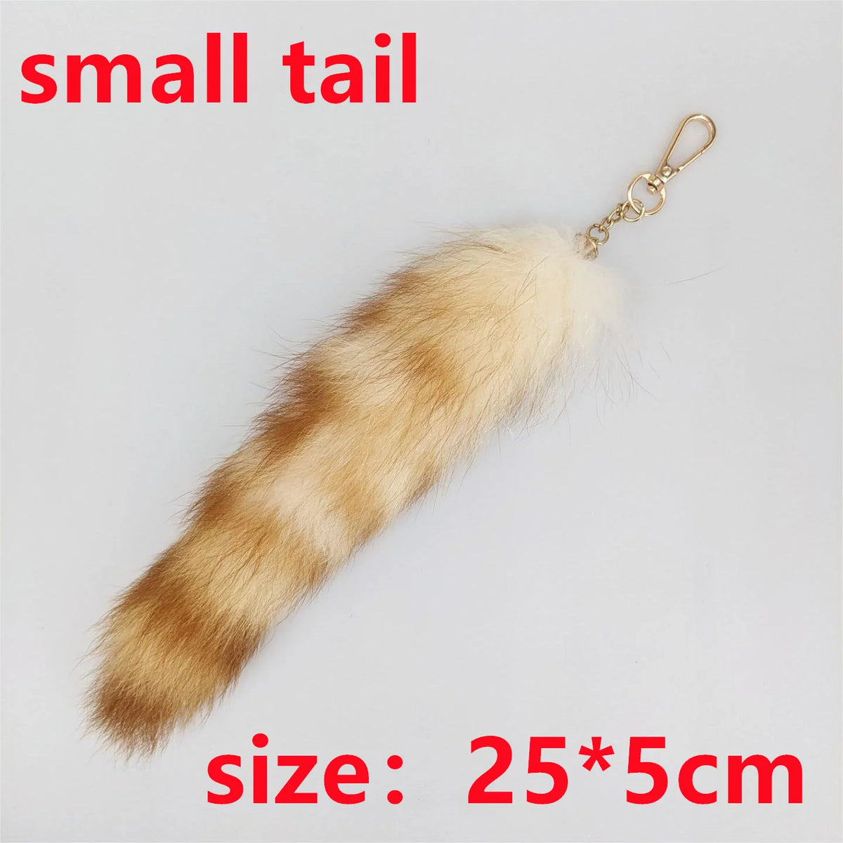 Fox Tail Keychain for Women Furry Y2K Car Accessory