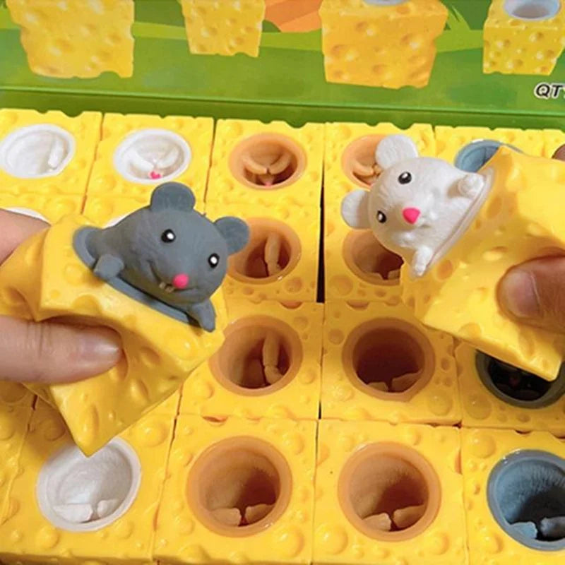 Pop Up Mouse Toy – Funny Cheese Squeeze Fidget