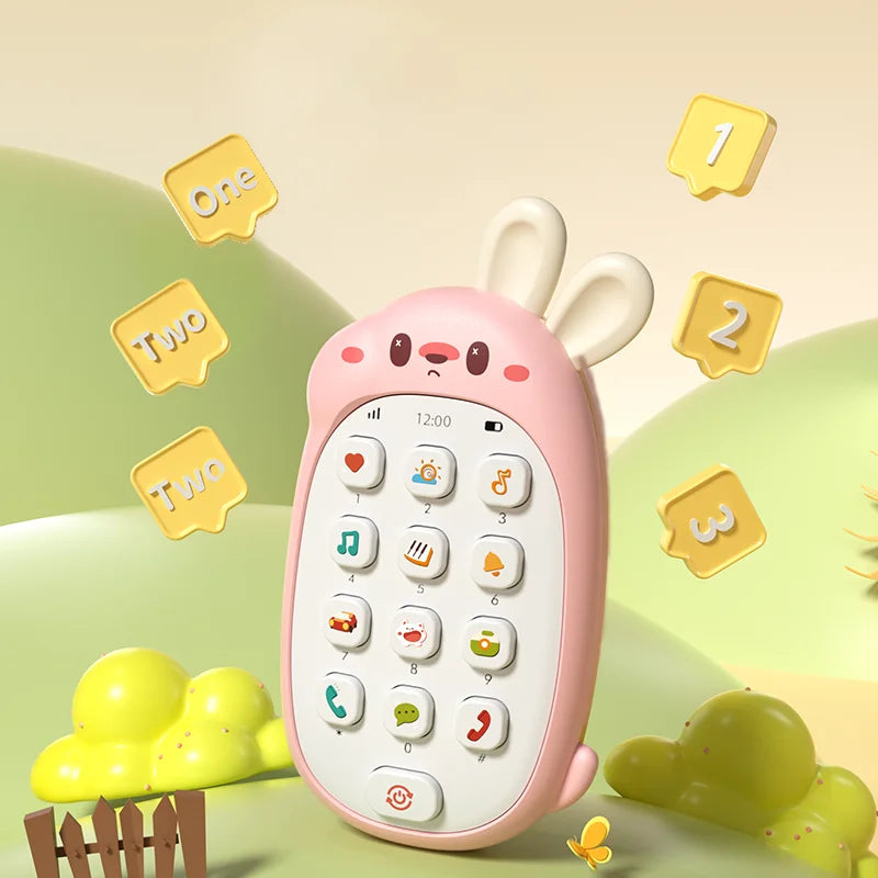 Baby Musical Toy, Chewable Sensory Phone for Infants & Toddlers