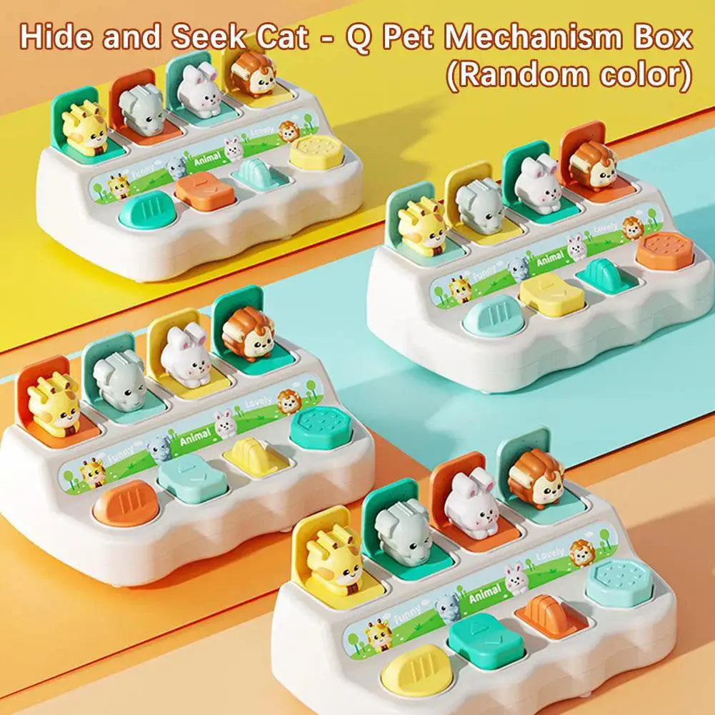 Montessori Busy Board | Animal Pop-Up Sensory Learning Toy