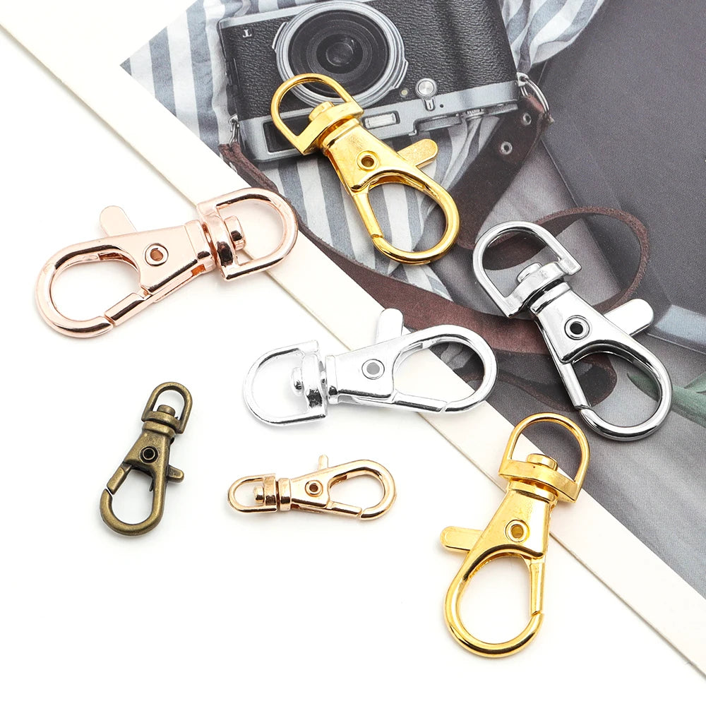 Swivel Lobster Clasp, Split Key Ring for DIY Keychains & Jewelry