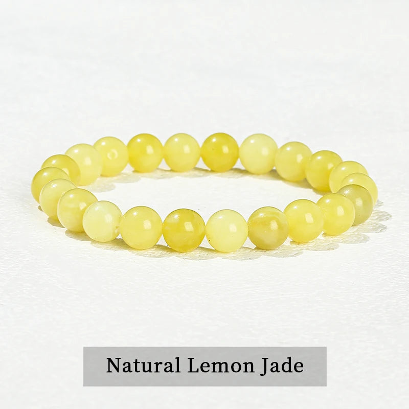 Natural Stone Bead Bracelet – Crystal & Agate Jewelry