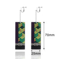 Pink Acrylic Drop Earrings – Japanese-Inspired Cosplay Jewelry for Women