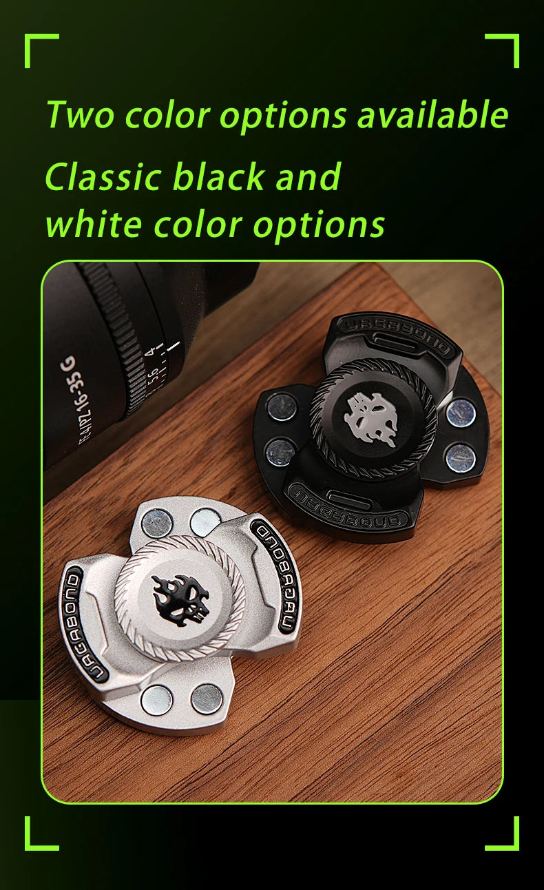 3-in-1 Fidget Toy – Magnetic Spinner & Push Button Gadget