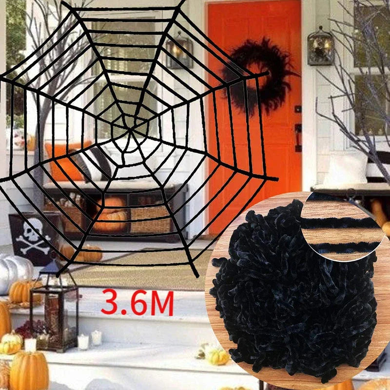 Giant Plush Spider – Large Halloween Decoration