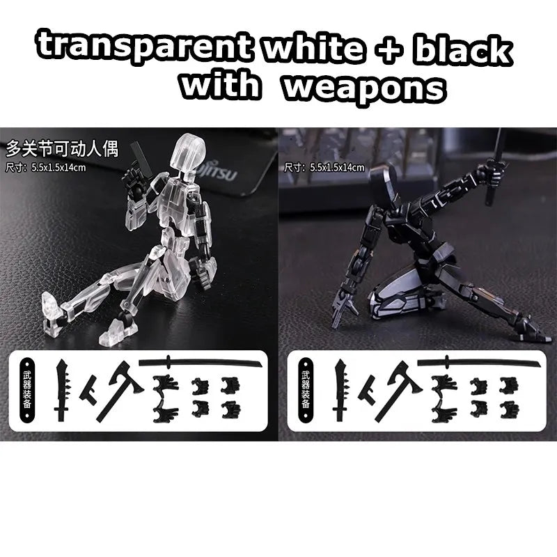 Movable Robot Action Figure – Multi-Jointed 14CM Model
