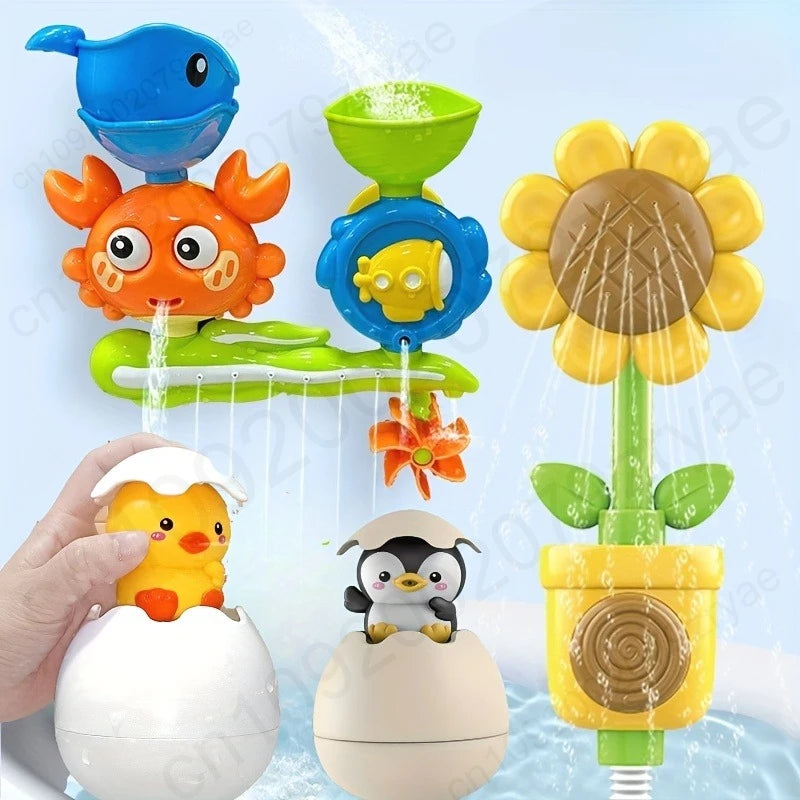 Interactive Suction Cup Bath Toy Set for Toddlers