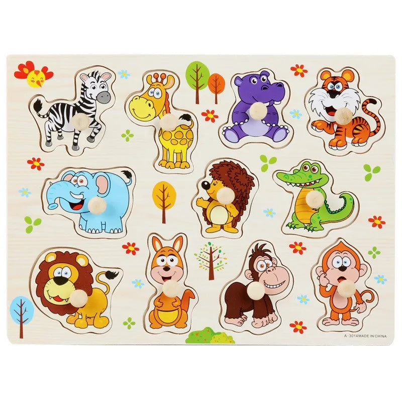 Wooden Alphabet Number Puzzle