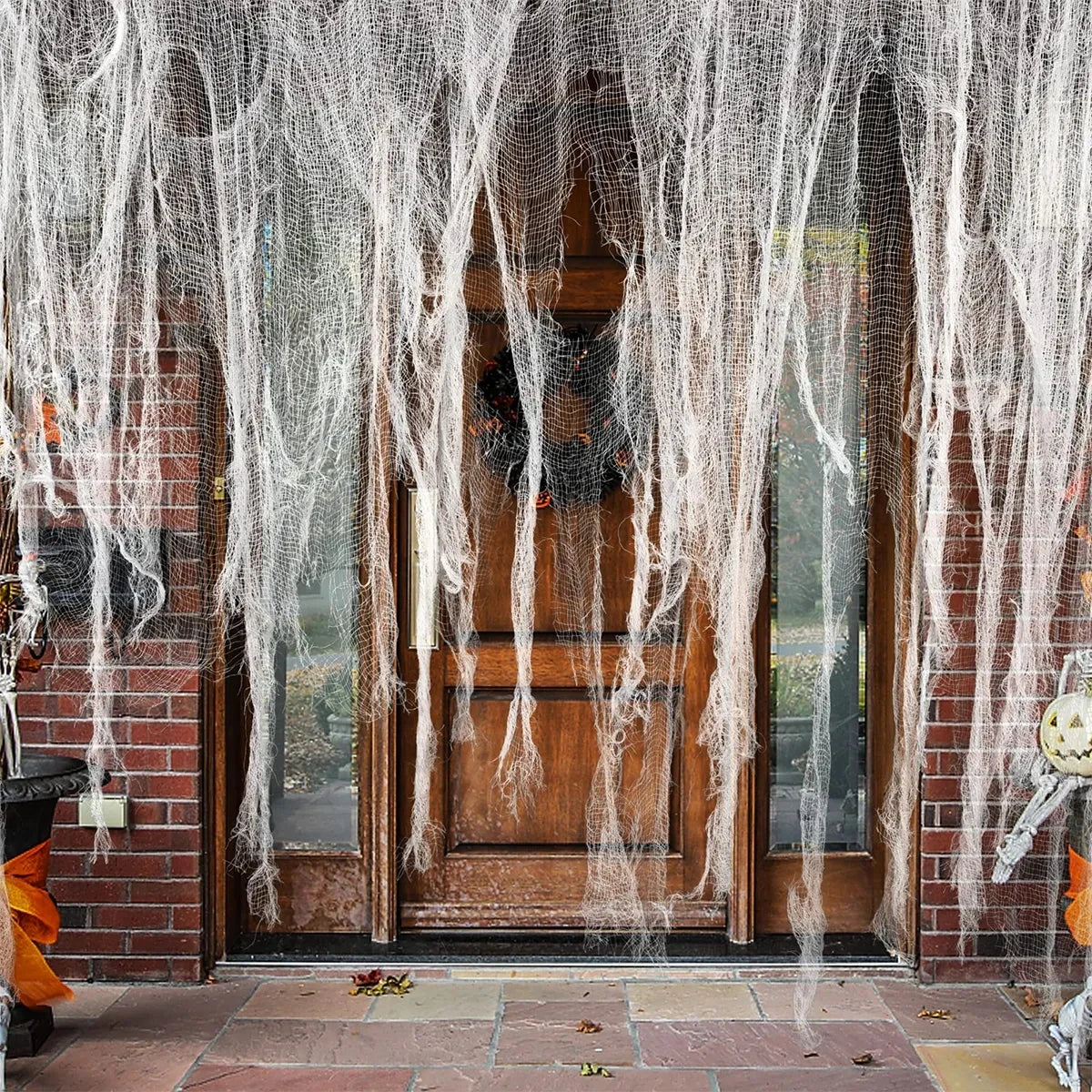 Halloween Spider Web Decoration – Black Gauze Artificial Web