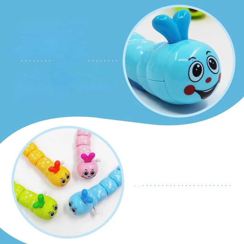 Wind Up Caterpillar Toy – Cute Clockwork Crawling Animal