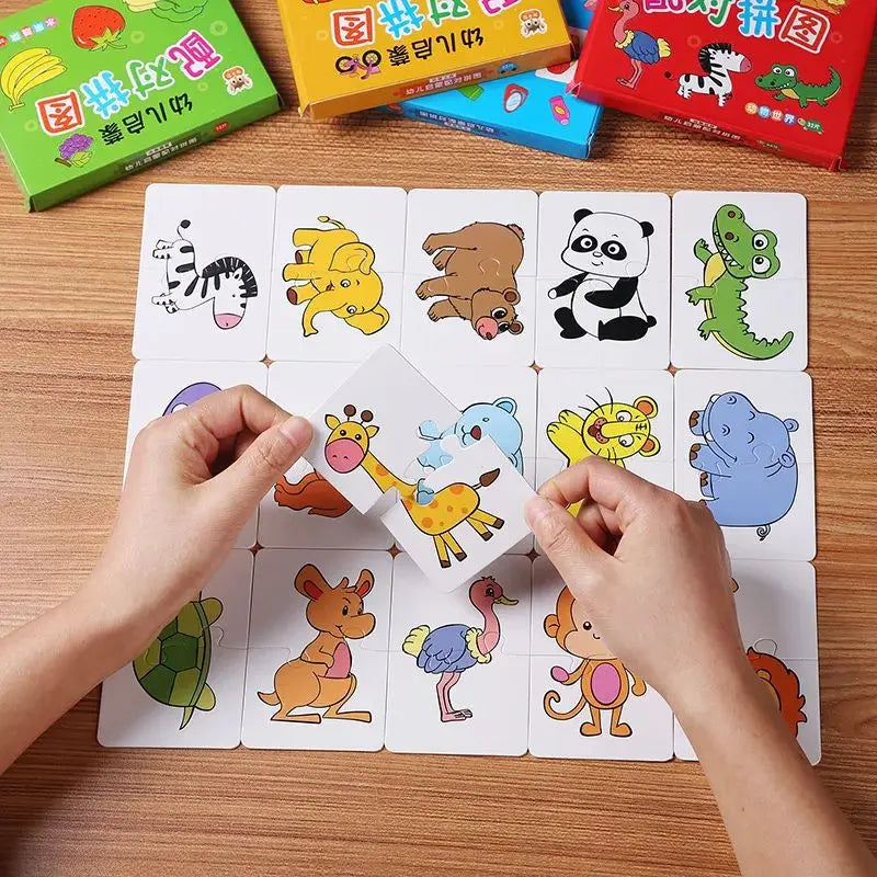 Montessori Toddler Puzzle – Wooden Animal Jigsaw Game