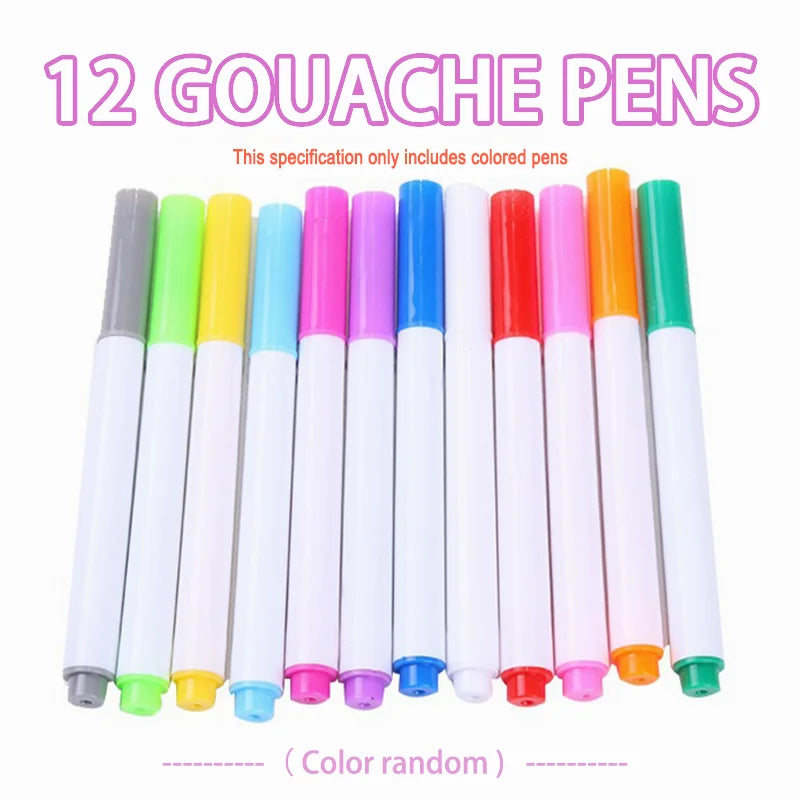 Reusable Drawing Book for Kids – Erasable Doodle Pad with Drawing Pens