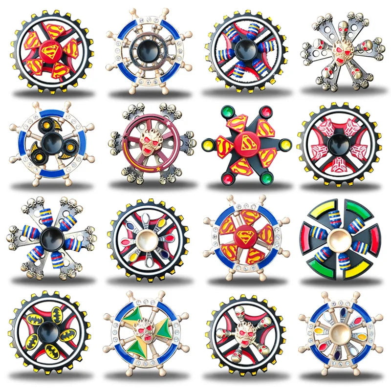 Rainbow Fidget Spinner Colorful Finger Spinning Toy