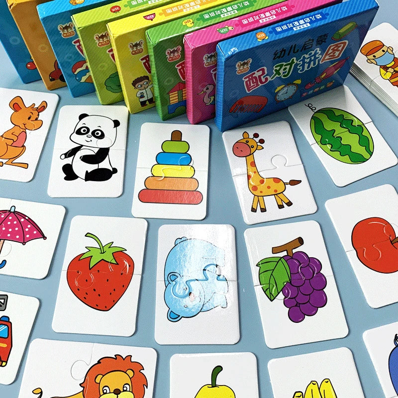 Toddler Matching Game, 32-Piece Montessori Puzzle for Kids