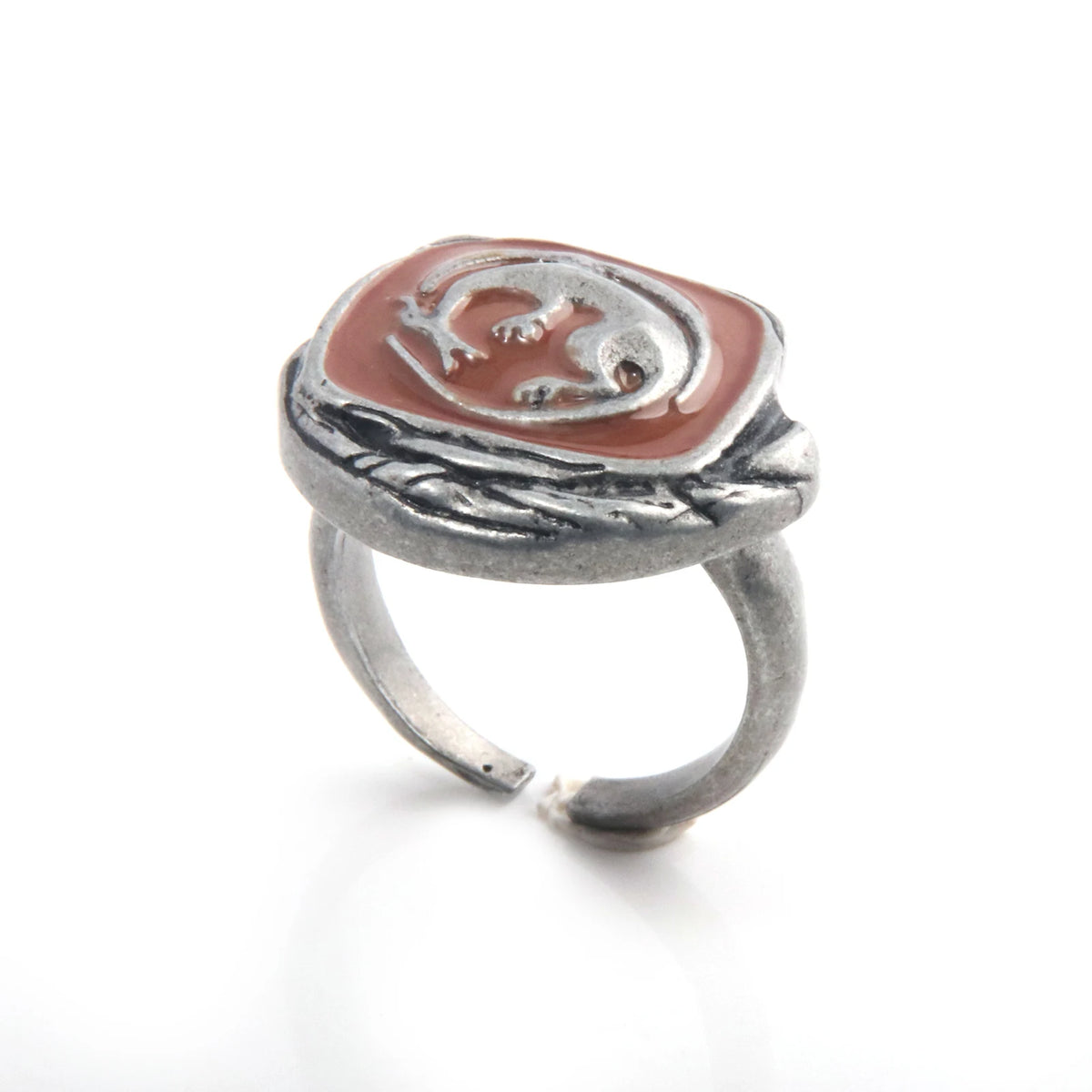 Gothic Fantasy Ring Vintage Dark Style Jewelry for Men