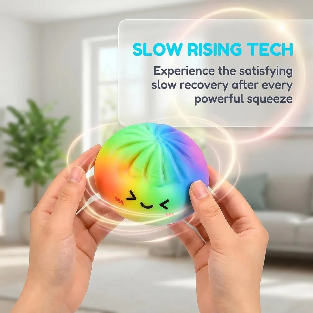 Dumpling Squishy Toy – Glitter Slow Rebound Stress Ball