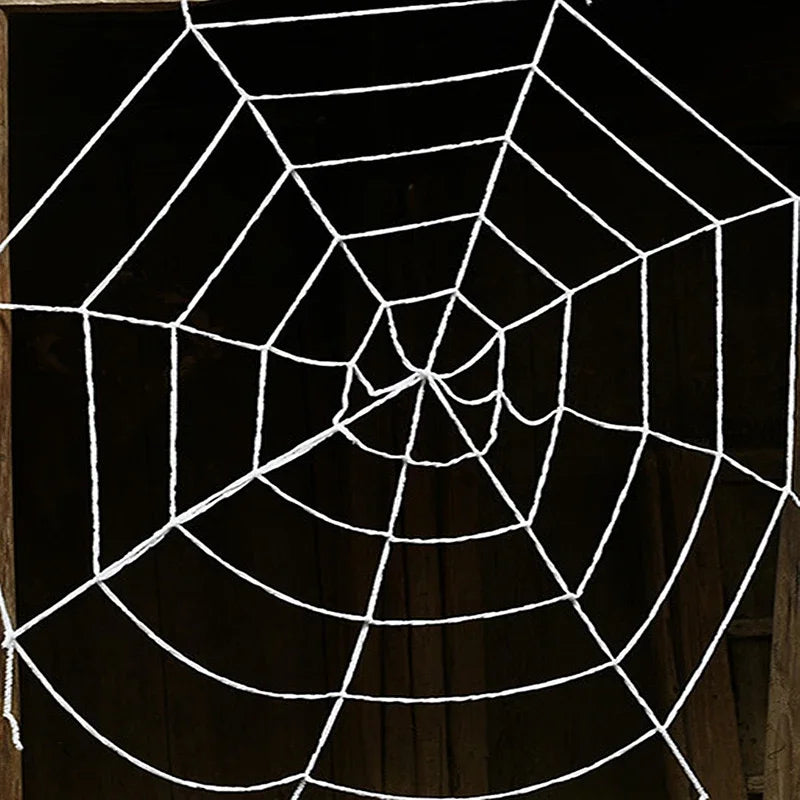 Giant Halloween Spider Outdoor Decoration – Large Spider Web