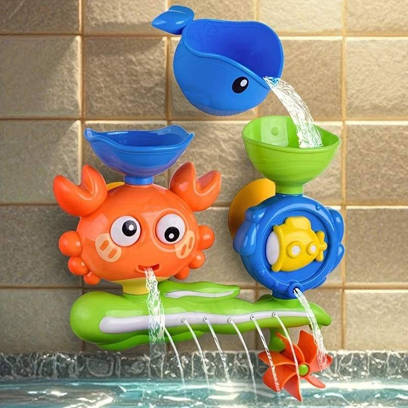Interactive Suction Cup Bath Toy Set for Toddlers