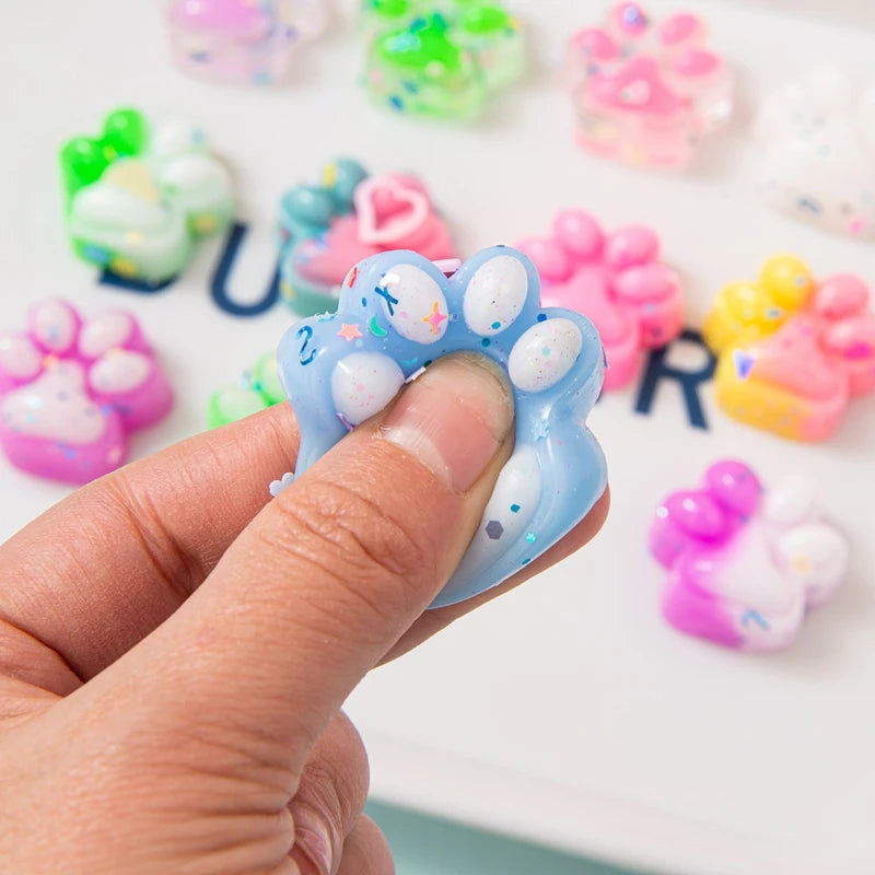 Cat Claw Fidget Toy Mini Squeeze Pinch Toy 10pc Party Pack