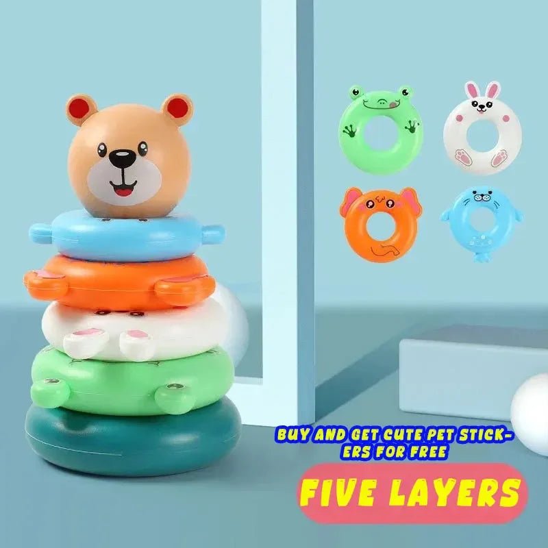 Stacking Cups for Babies – Rainbow Montessori Nesting Toy