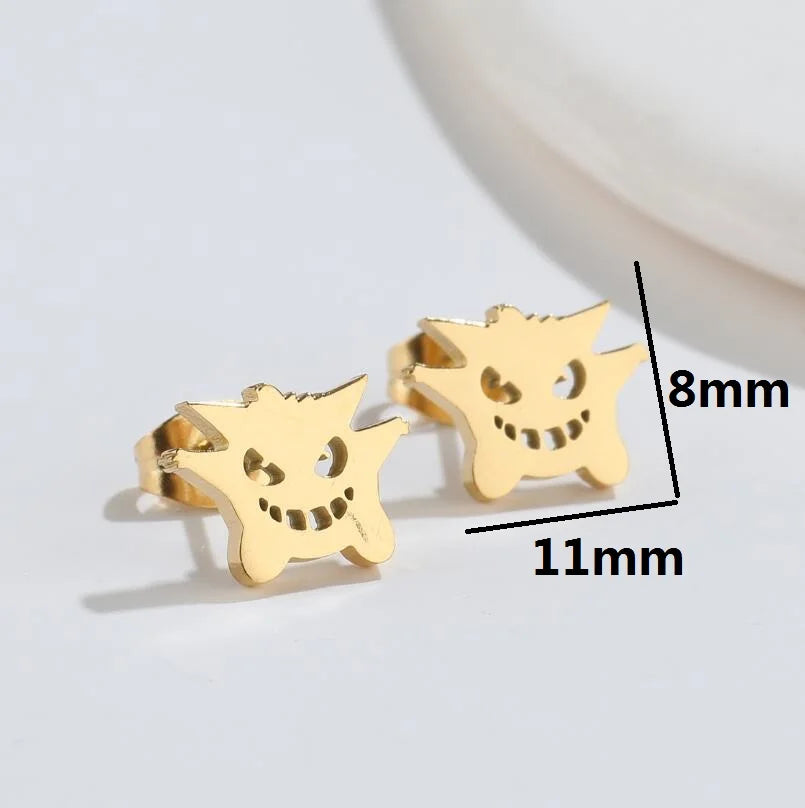 Ghost Stud Earrings – Stainless Steel Halloween Earrings
