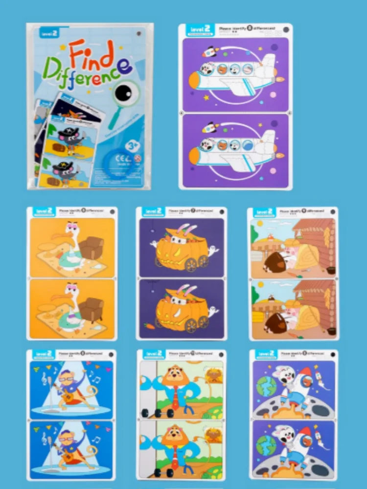 Find the Difference Cards – Reusable Observation & Focus Game