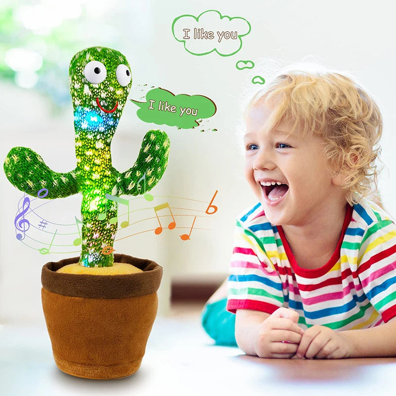 Talking Cactus Plush – Dancing Voice Repeat Toy for Kids