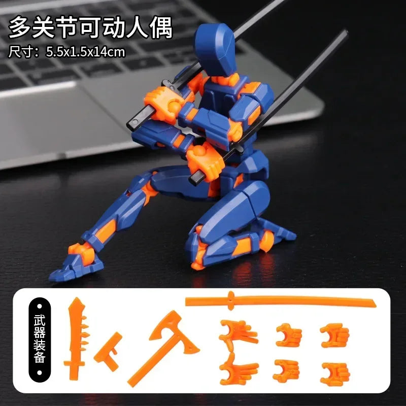 Movable Robot Action Figure – Multi-Jointed 14CM Model
