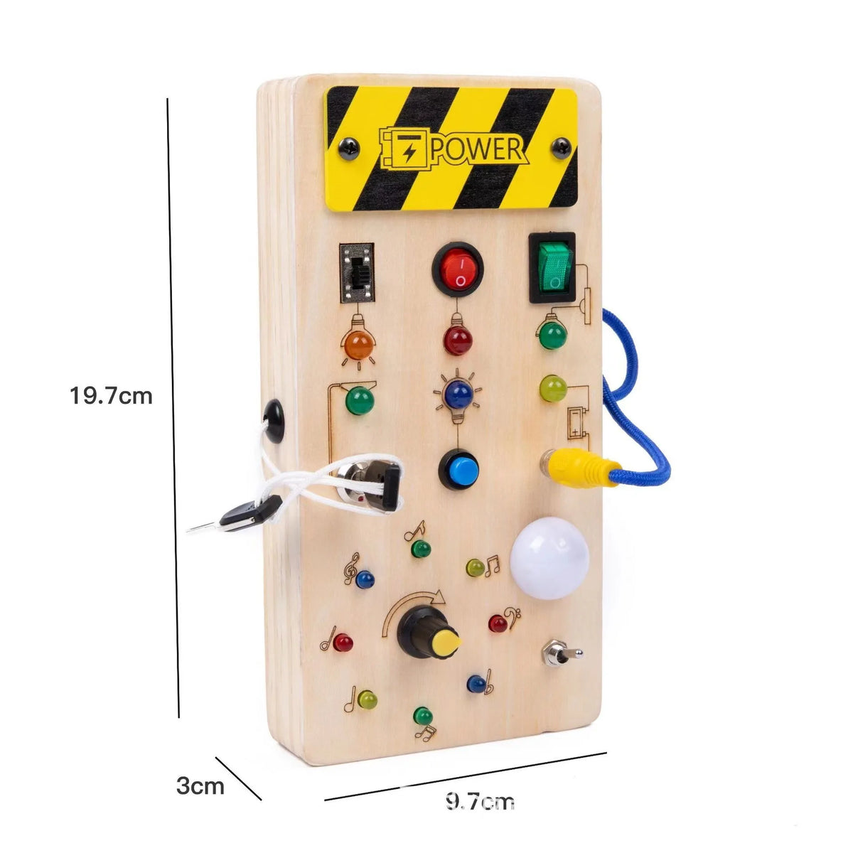 Wooden Busy Board for Kids – Montessori Sensory Learning Toy