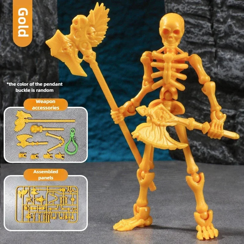 3D Skull Model – Articulated Skeleton Assembly Figure
