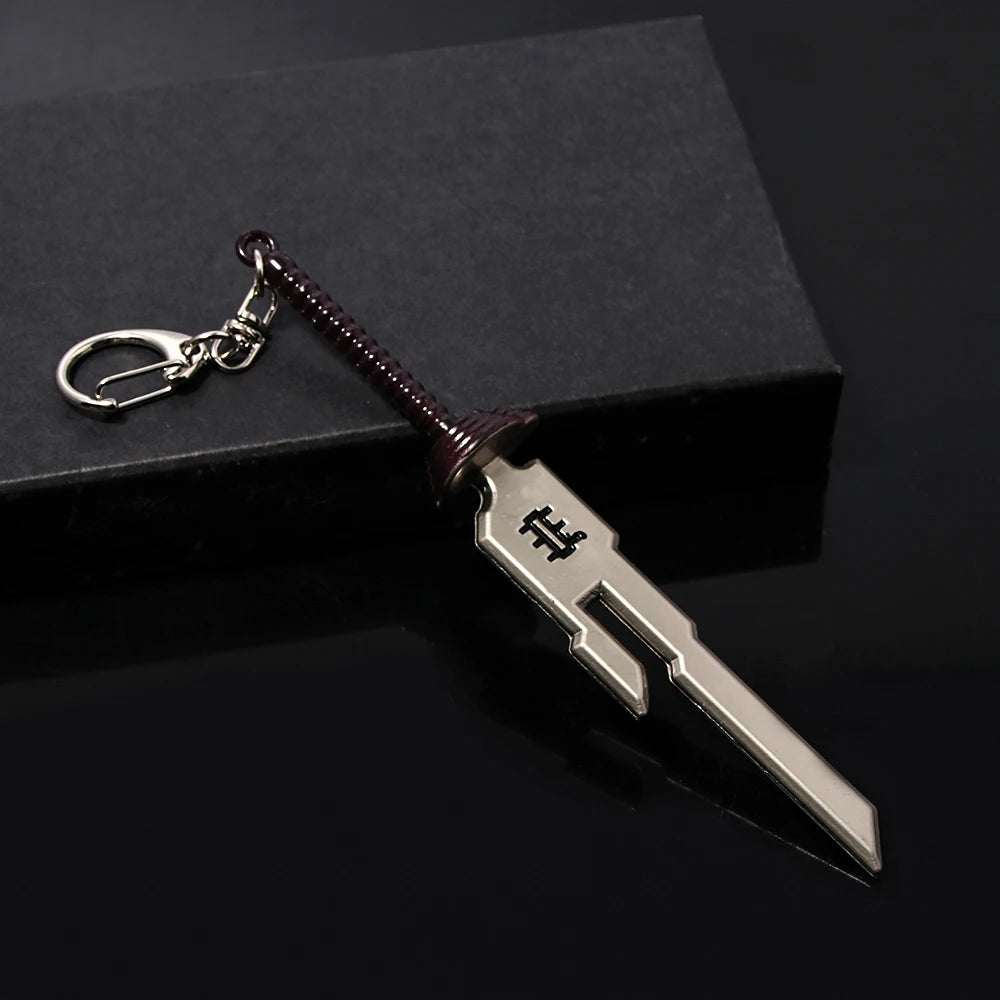 Anime Keychain Metal Sword Pendant Keyring for Collectors & Fans