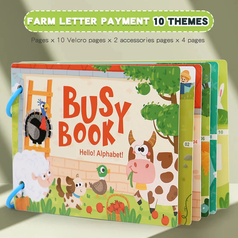 Montessori Scene Stickers – Reusable DIY Learning Activity Book