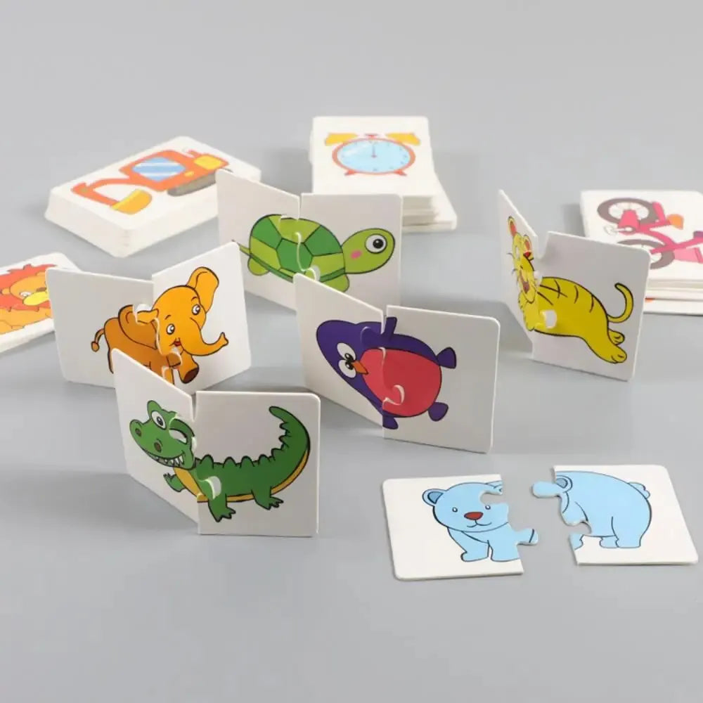 Matching Puzzle Cards for Kids – 32-Piece Animal Memory Game