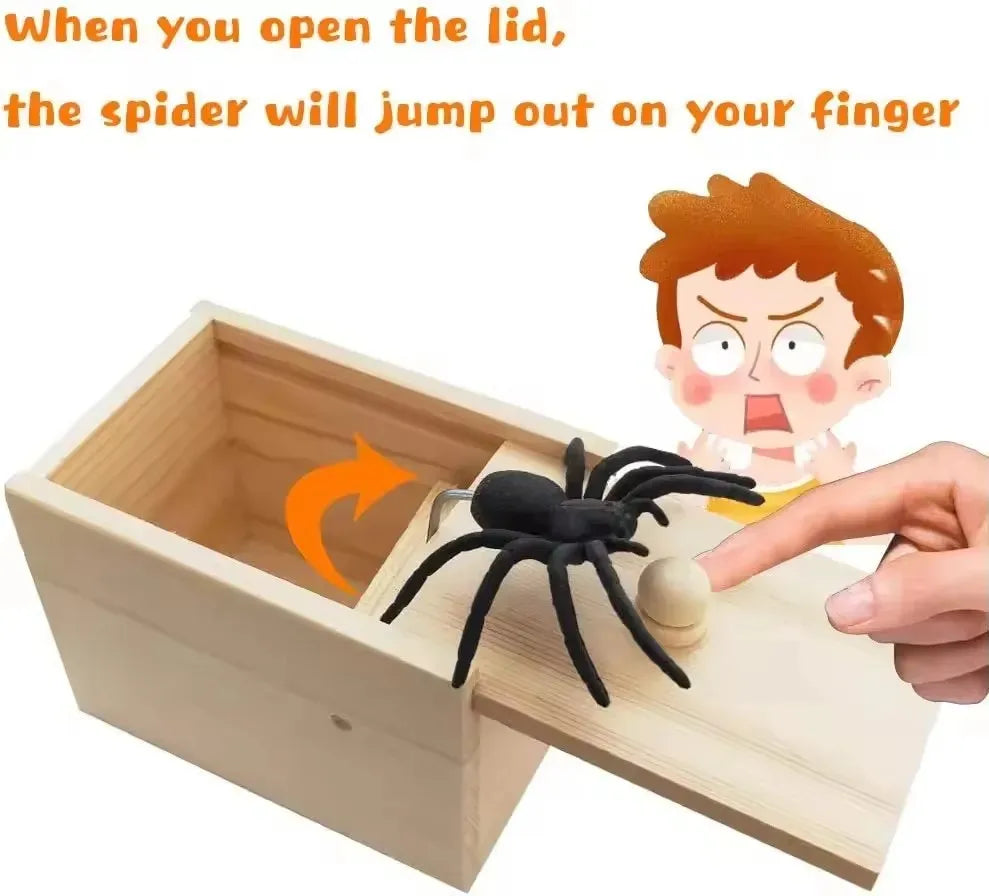 Scare Box Prank with Spider – Halloween Joke Toy for Parties