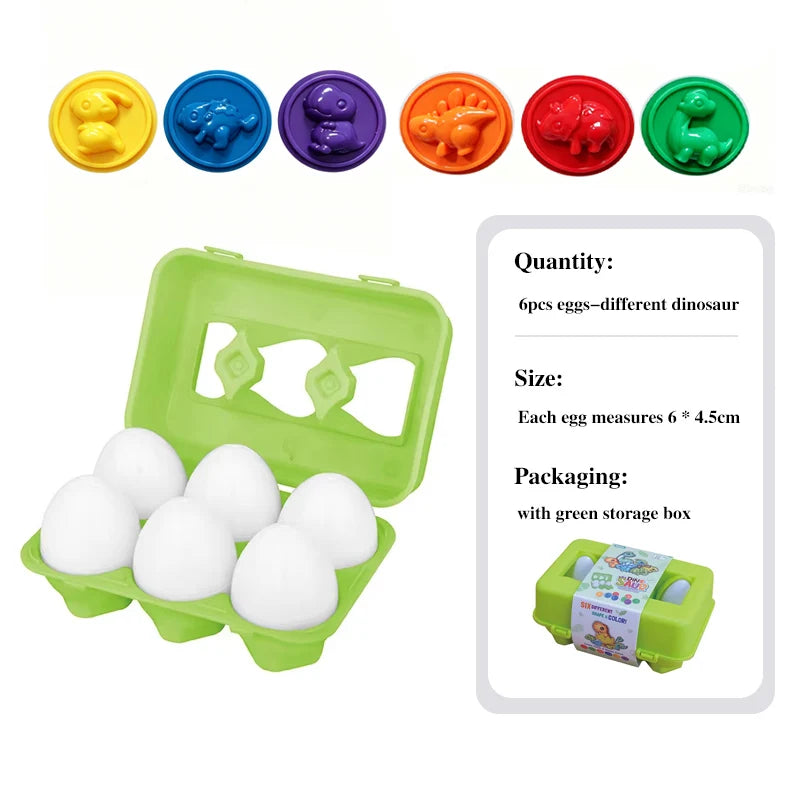 Montessori Egg Puzzle – Shape & Color Matching Toy for Kids