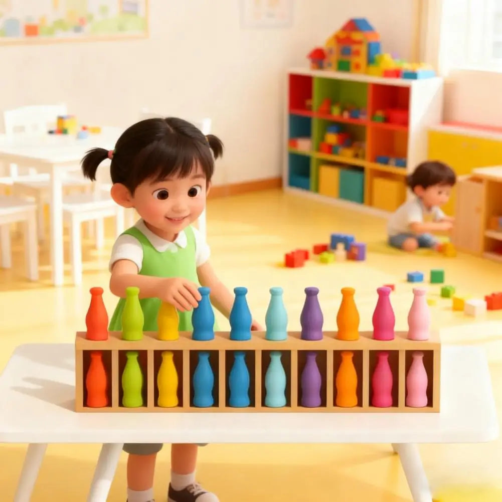 Color Matching Game Wooden Educational Classification Toy