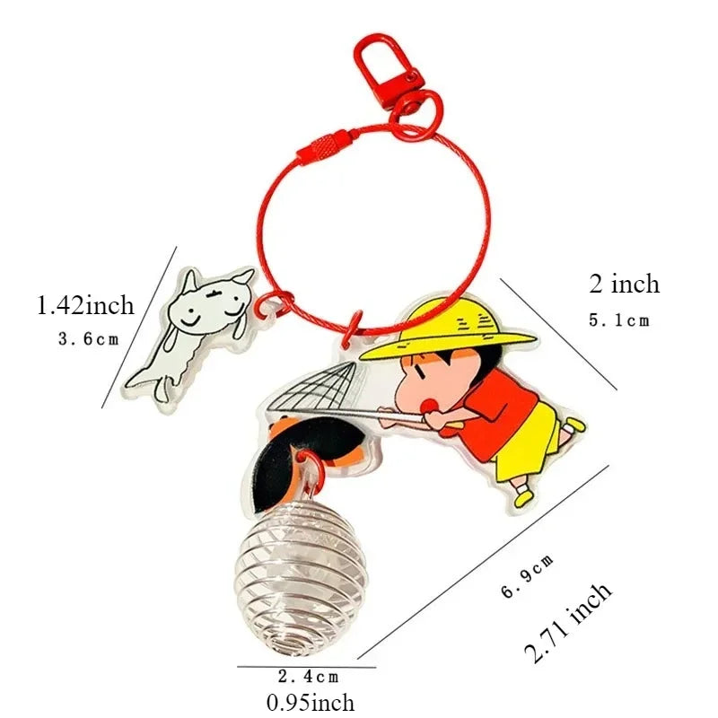 Anime Acrylic Keychain – Character Backpack Accessory