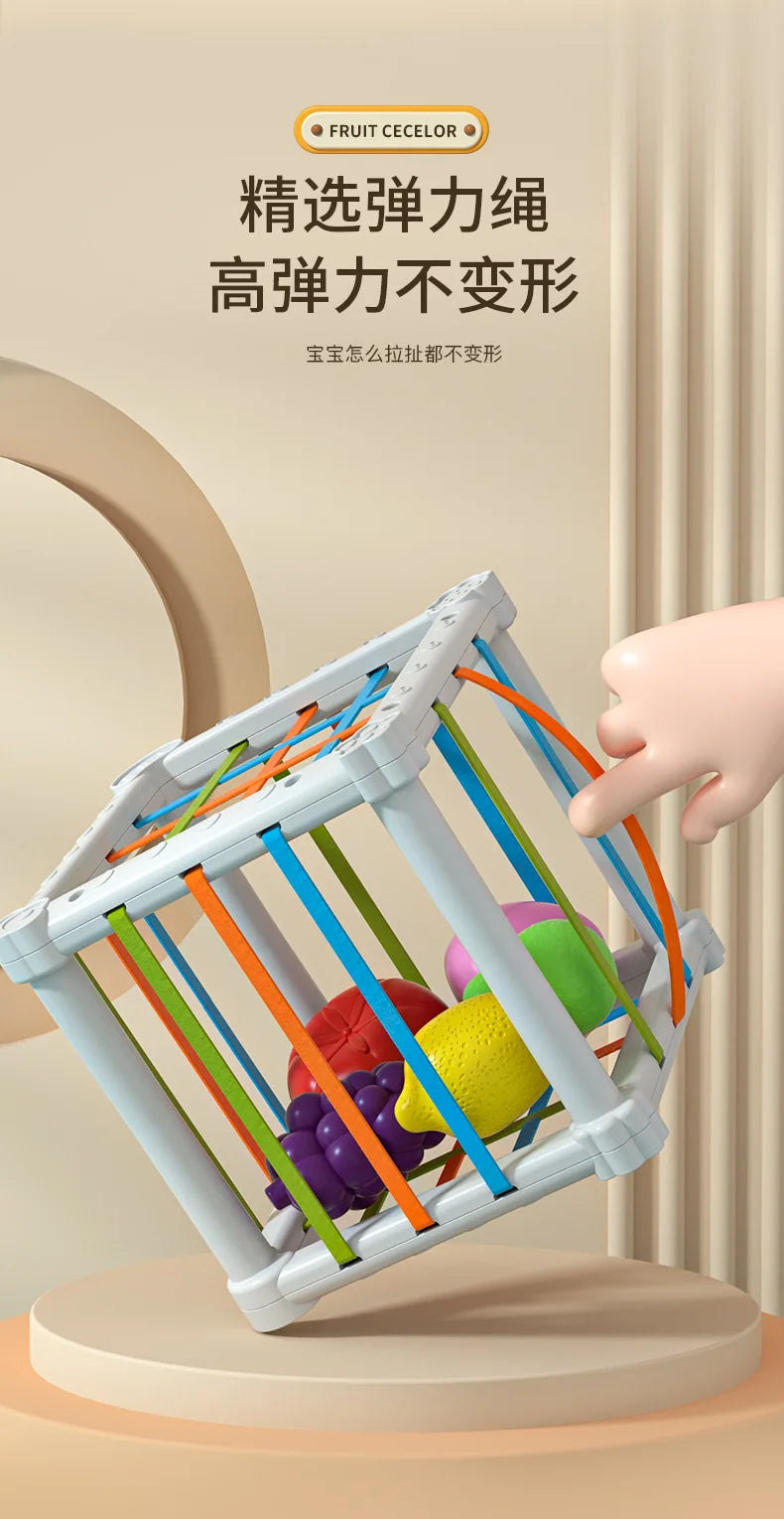 Shape Sorter Toy for Babies – Colorful Sensory Activity Cube