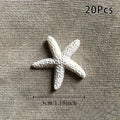 Resin Starfish Decorations, 20pcs Coastal Craft Decor for Parties