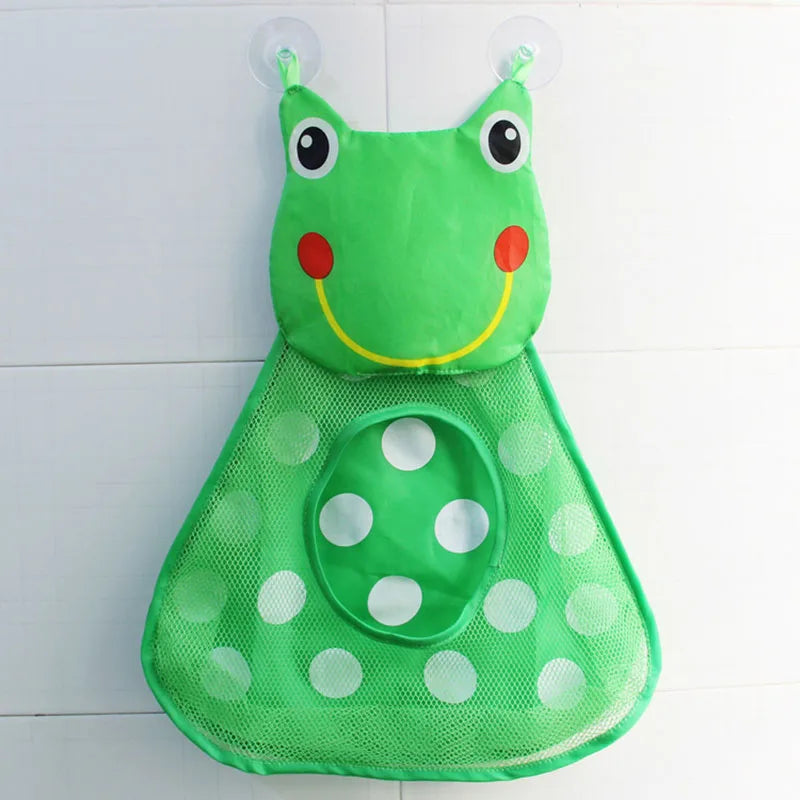 Bath Toy Storage Bag – Mesh Baby Toy Organizer with Suction Cups