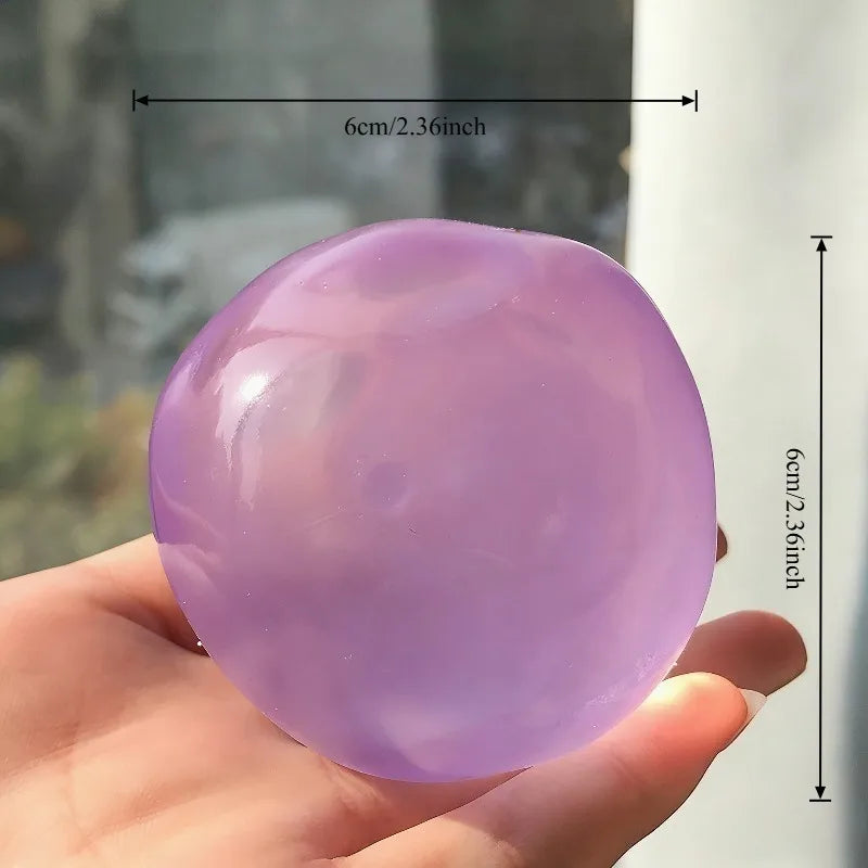 Mochi Fidget Toy – Transparent Soft Squeeze Stress Relief Toy