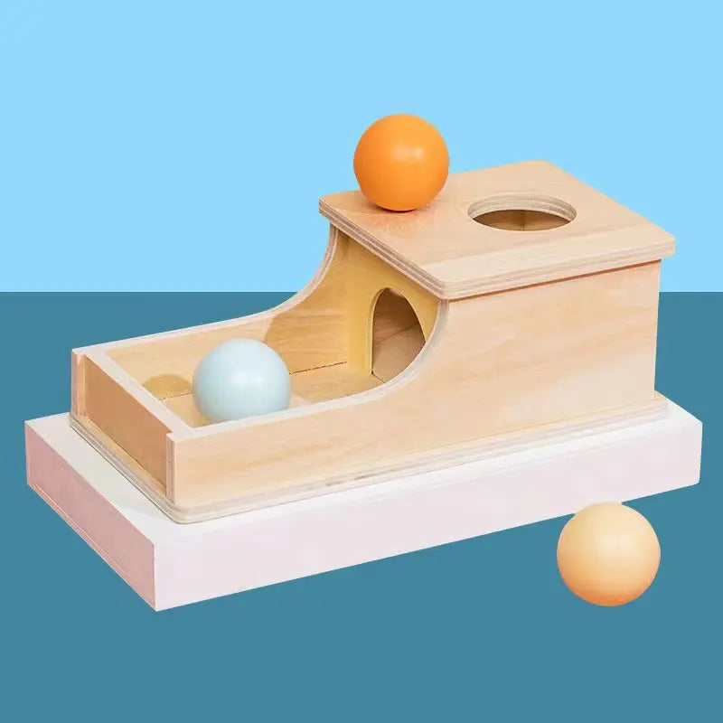 Montessori Wooden Toy – Ball Drop Learning Game for Kids