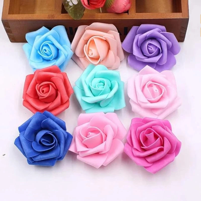 Artificial Rose Flowers – Foam Fake Roses for Home & Wedding Decor