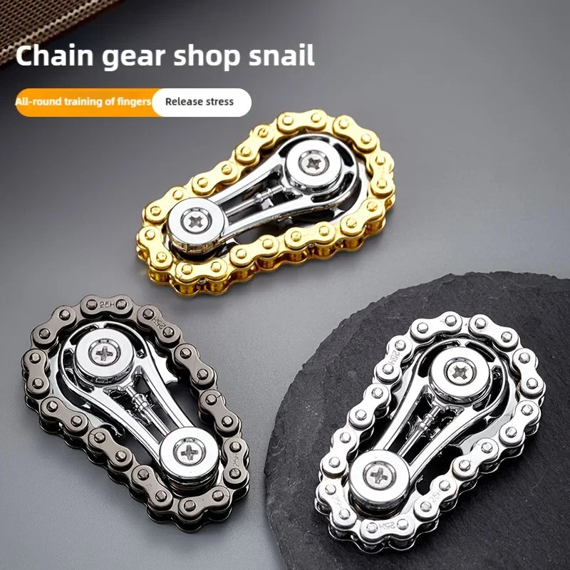 Metal Fidget Spinner Fingertip Gyro Sprocket EDC Toy
