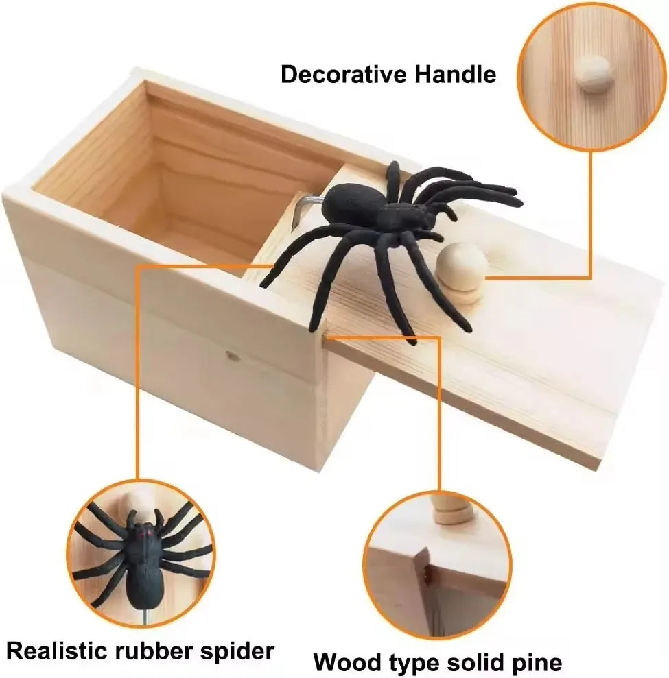 Scare Box Prank with Spider – Halloween Joke Toy for Parties