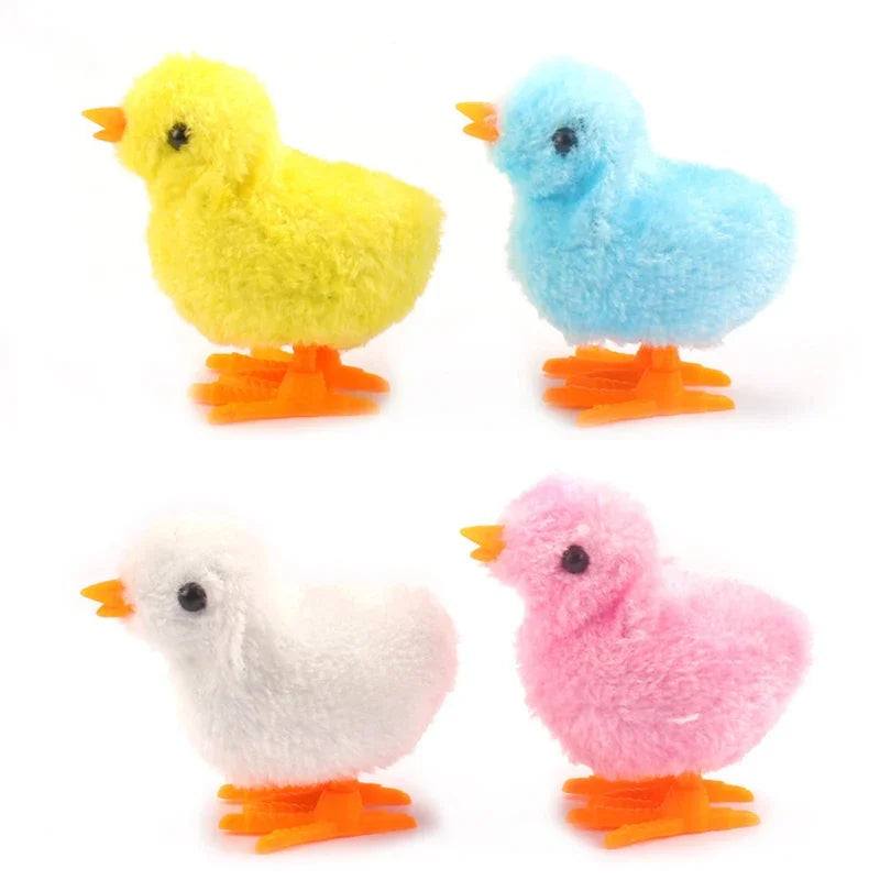 Wind Up Cat Toy – Hopping Plush Chick Interactive Pet Toy