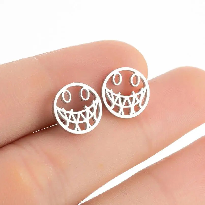 Ghost Stud Earrings – Stainless Steel Halloween Earrings